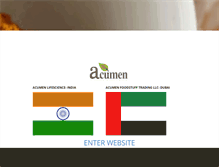 Tablet Screenshot of acumenindus.com